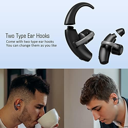 Lealee Wireless Clip Clip One Moing Pointing אוזניות אוזניות אוזניים פתוחות Bluetooth 5.3 אוזניות אלחוטיות עמידות בפני זיעה עם מיקרופון