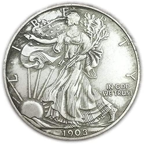 אלת החופש האמריקאית מוטלת 1903 מטבע מטבע 39 ממ מטבע משותף מיקרו אוסף אוסף אוסף זיכרון מטבע זיכרון