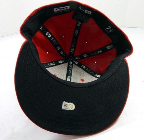 משחק סנט לואיס קרדינלס לשנת 2019 השתמש ב- Red Hat Monterrey Mexico Series Patch 7 1/8 4 - משחק כובעי MLB