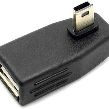 נשי USB 2.0 לשמאל וימין כיפוף מיני מתאם USB עבור AUX