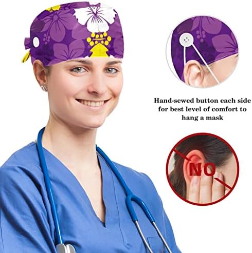כובעים רפואיים מתכווננים כובע עבודה עם כפתורים ושחיית ברבון מקושק