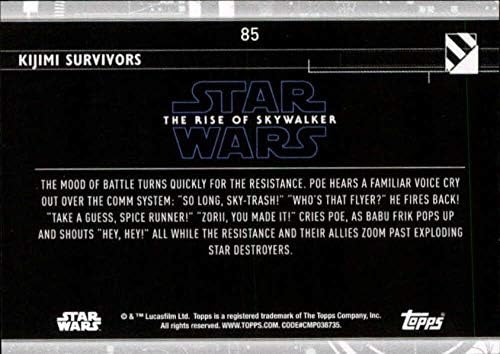 2020 Topps מלחמת הכוכבים עלייה של Skywalker Series 2 Purple 85 Cijimi Survivors כרטיס מסחר