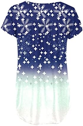 חולצות טש חולצות לנשים, 2023 קיץ מזדמן שרוול קצר שרוול חולצות טירט חולצות חמודות פרחוניות חולצות טרנדי