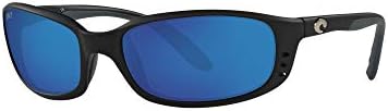 קוראים משקפי שמש סגלגלים של קוסטה דל מאר גברים, מט, שחור/אפור כחול מקוטב C-Mate-580p, 59 ממ + 2.5