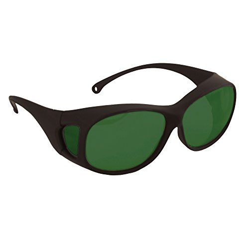 Cleenguard OTG משקפי בטיחות, מתאים לקוראים, עדשות Shade 5.0, מסגרת שחורה, 12 זוגות