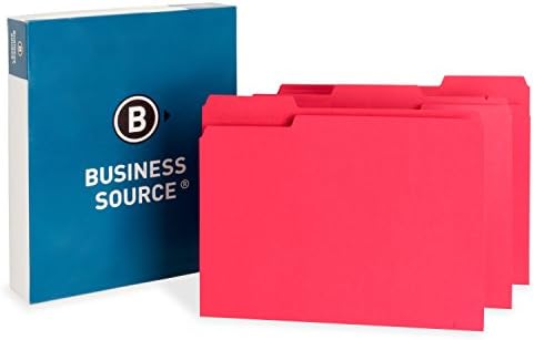 מקור עסקי צבע קידוד העליון-כרטיסייה תיקיות קבצים, אדום