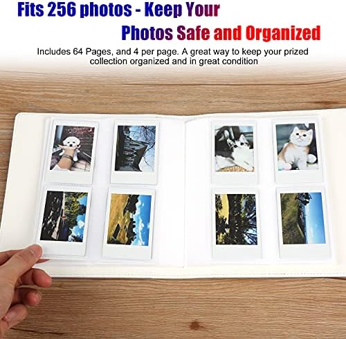 2 חבילות אלבום תמונות לפוג 'יפילם אינסטקס מיני ליפליי 11 90 70 שנות ה -50 26 25 9 8+ 8 מצלמה מיידית 7 שניות / מיני קישור מדפסת ספ-1, פולארויד