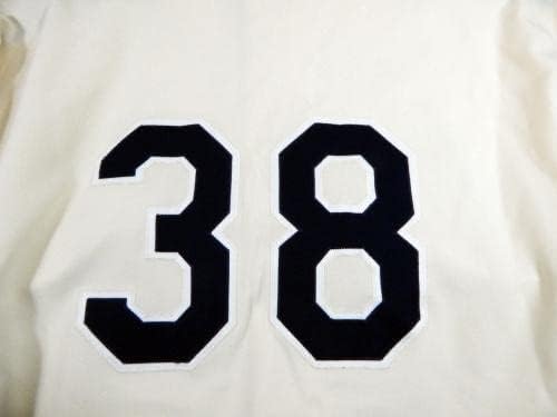 1991 יוסטון אסטרוס ג'ים קלנסי 38 משחק משמש ג'רזי קרם 50 DP35707 - משחק גופיות MLB משומשות