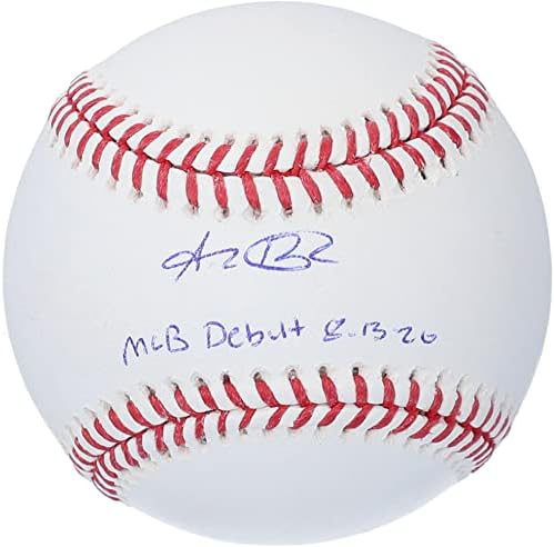 ALEC BOHM פילדלפיה פיליס החתימה בייסבול עם הופעת בכורה של MLB 8/13/20 כתובת - כדורי חתימה עם חתימה