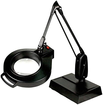Dazor Circline Base Base Magnifier 33 אינץ ' - 5 -דיופטר 2.25x - שחור