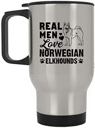 גברים אמיתיים אוהבים ספל נסיעות נורווגי נורווגי, כוסות נירוסטה