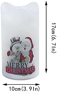 פתיתי שלג גרבי מנורת זקן יצירתי נר הוביל הקרנת חג המולד חג המולד רטרו קישוט סט