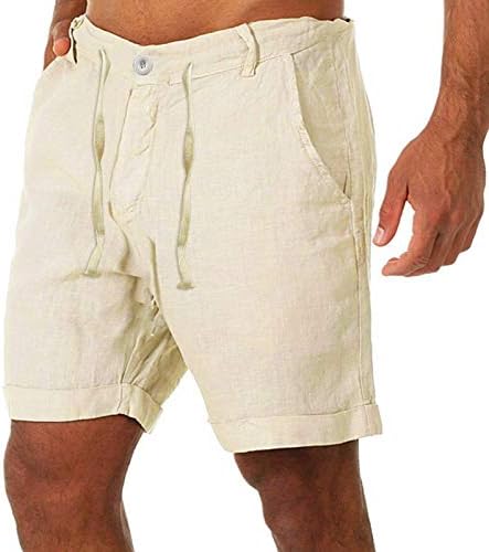 מכנסיים קצרים לגברים מקצרים כותנה כותנה כותנה מכנסיים מזדמנים כפתורי שרוך כיסי המותניים מכנסיים קצרים מכנסיים קצרים