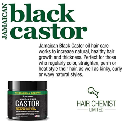 שיער כימאי מעולה צמיחה ג ' מייקני שחור קיק שיער מסכה 12 עוז. - מסכת שיער לשיער פגום יבש, מסכת תיקון עמוקה לצמיחת שיער