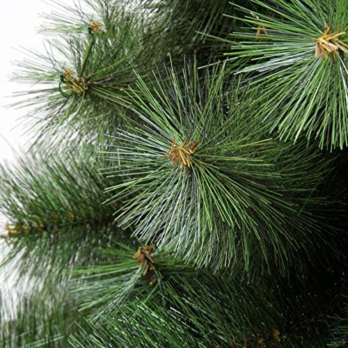 עץ אורן חג המולד אלפיני של DLPY, אשוחית פרימיום תלויה עם 480 טיפים רגליים מתכת מוצקות קלאסיות קלאסיות חג המולד עצים מעוטרים-ירוקים 6.8ft