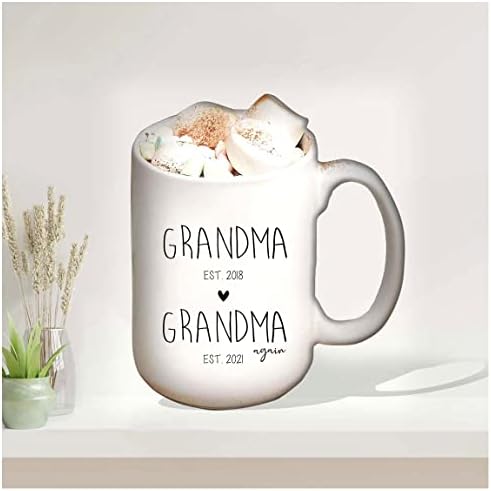 אישית סבתא, סבתא שוב הריון הכרזה, תינוק הכרזה, סבתא שוב מתנה, אמא של יום מתנה, סבתא שוב ספל, סבתא מתנה, קרמיקה חידוש קפה ספלי 11 עוז,