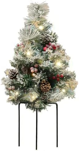 עץ חג המולד מיני חיצוני חיצוני למרפסת, מסלול, חצר, סוללה 30 אינץ