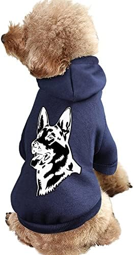 קפוצ'ונים מחמד חיות מחמד גרמנית רועה גרמנית סוודר כלבים חמים רכים חליפות חיות מחמד עם כובעים