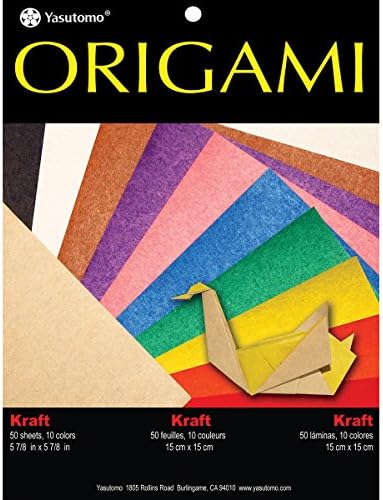יאסוטומו אוריגמי נייר קראפט 10 צבעים 50 סדינים