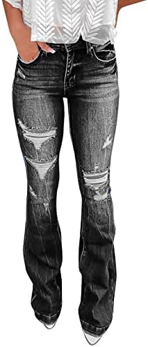ג 'ינס ג' ינס ג 'ינס נשים ג' וניורס עלייה גבוהה ג 'ינס פעמון תחתון זיקוקי ז' אן חותלות לנשים פטיט
