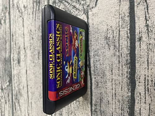 כרטיס משחק 16 סיביות - סוניק 3 ב -1 עבור מחסנית משחק Sega Genesis & Mega Drive