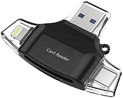 גאדג ' ט חכם תואם לשער מחשב נייד דק במיוחד 21524-קורא כרטיסי קורא, קורא כרטיסי מיקרו קומפקטי - שחור משחור