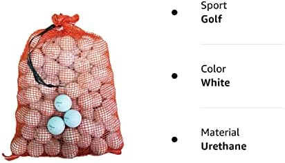 כותרת פרו וי-1 / פרו וי-1 דגמים שונים ממוחזרים כדורי גולף בכיתה ב ' בשקית רשת בצל, לבן