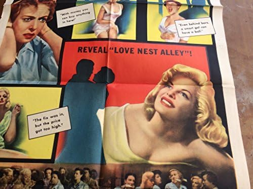 כלא נשים, מקורי משנת 1954, פוסטר של סרטים בגלישה אחת, יפה, סקסי!