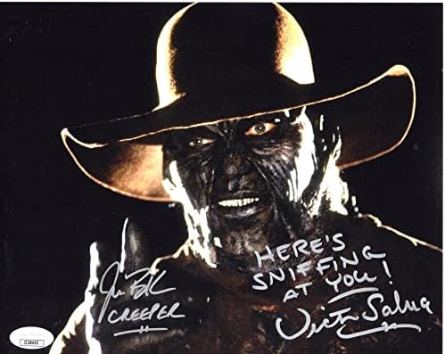ג'ונתן ברק וויקטור סלב חתמו 8x10 ג'יפים ג'יפים מטפלים חתימת החתימה של Creeper JSA אימות
