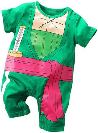 בייבי רומפרס בני בנות תינוקות חתיכה אחת קריקטורה תלבושות כפתור כותנה סרבל