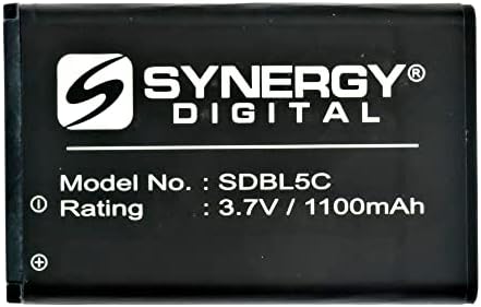 Synergy Digital Barcode Scanner סוללה, תואמת את סורק הברקוד של נוקיה C1-01, קיבולת גבוהה במיוחד, החלפה לסוללת Nokia BL-5C