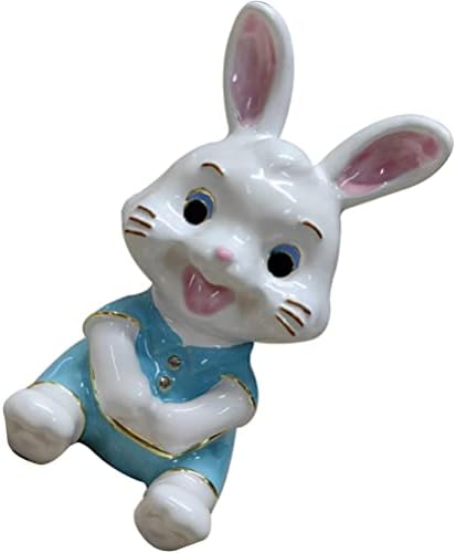 ארנב ארנב של דידיסאון קופסת תכשיטים תכשיטים תכשיטים 2023 שנה של קישוט ארנב פסלי פסחא ארנב פסולת גלגל המזלות הסיני לקישוט בעלי חיים לחרוזי