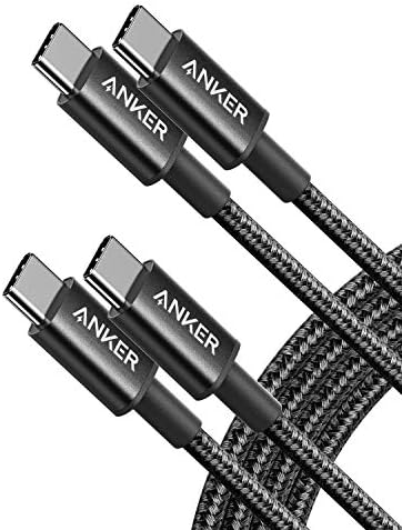 ANKER 2 חבילה New Nylon USB C ל- USB C כבל & PowerExtend USB-C 3 קוביית רצועת חשמל עם USB C