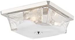 הדסון עמק תאורה היינס 3-אור סומק הר - מלוטש ניקל גימור-פיאסטרה עם לבן זכוכית צל
