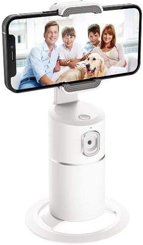 עמדו והעלו עבור Sony Xperia Z - Pivottrack360 Selfie Stand, מעקב פנים מעקב ציר עמדת עמדת עבור Sony Xperia Z - Winter White