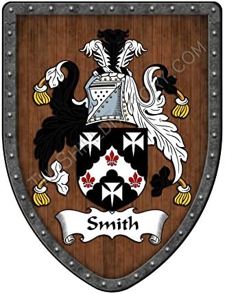 מעיל נשק בהתאמה אישית של סמית 'סמית', אבות משפחתיים ומורשת מגן מתכת תלייה - מיוצר ביד בארצות הברית