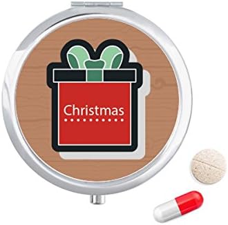 חג המולד מתנת חג המולד קריקטורה סמל גלולת מקרה כיס רפואת אחסון תיבת מיכל מתקן