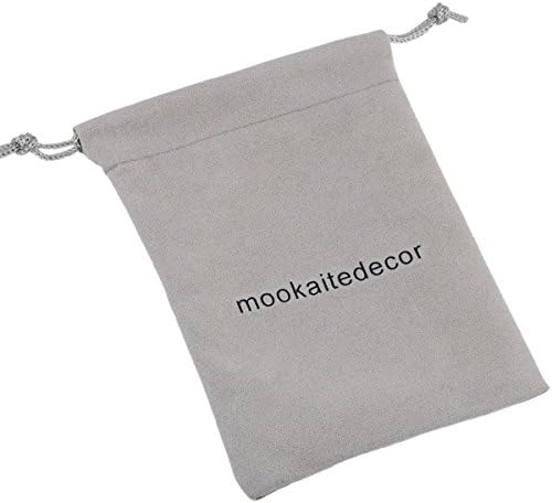 חבילה של Mookaitedecor - 2 פריטים: סט של 5 גבישים אבן חן אפליאן אפליה פסלוני מלאך וסט של 7 שלב ירח חרוט ליקוי חמה אבן נקודת שרביט לריפוי
