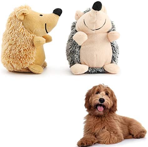 CGRQSSTSQ קיפוד צעצועי חיית מחמד, צעצועי כלבים מפוארים, צעצועים לחידת חיות מחמד בובת קטיפה לא רעילה - עבור צעצועים של כלבים קטנים ובינוניים,