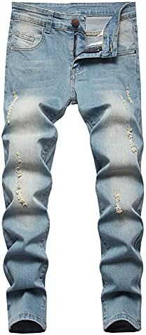 ילד של קרע סקיני מתאים במצוקה למתוח אופנה ג ' ינס מכנסיים