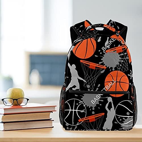 תיקי ספרי כדורסל בית ספר מזדמנים של Javenpreoqt כוללת קיבולת מרווחת ורצועה מתכווננת, רב -צבעוני, 11.5 x 8 x 16 אינץ '